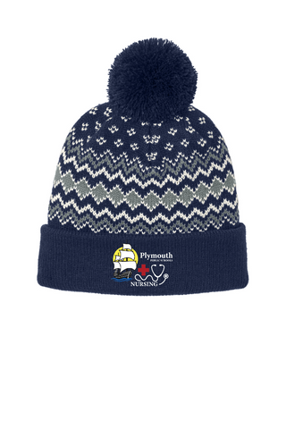 Nursing Port Authority Alpine Pom Beanie