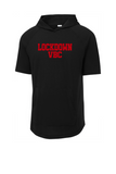 Lockdown Tri Blend Wicking Shorts Sleeve Hoodie