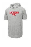 Lockdown Tri Blend Wicking Shorts Sleeve Hoodie