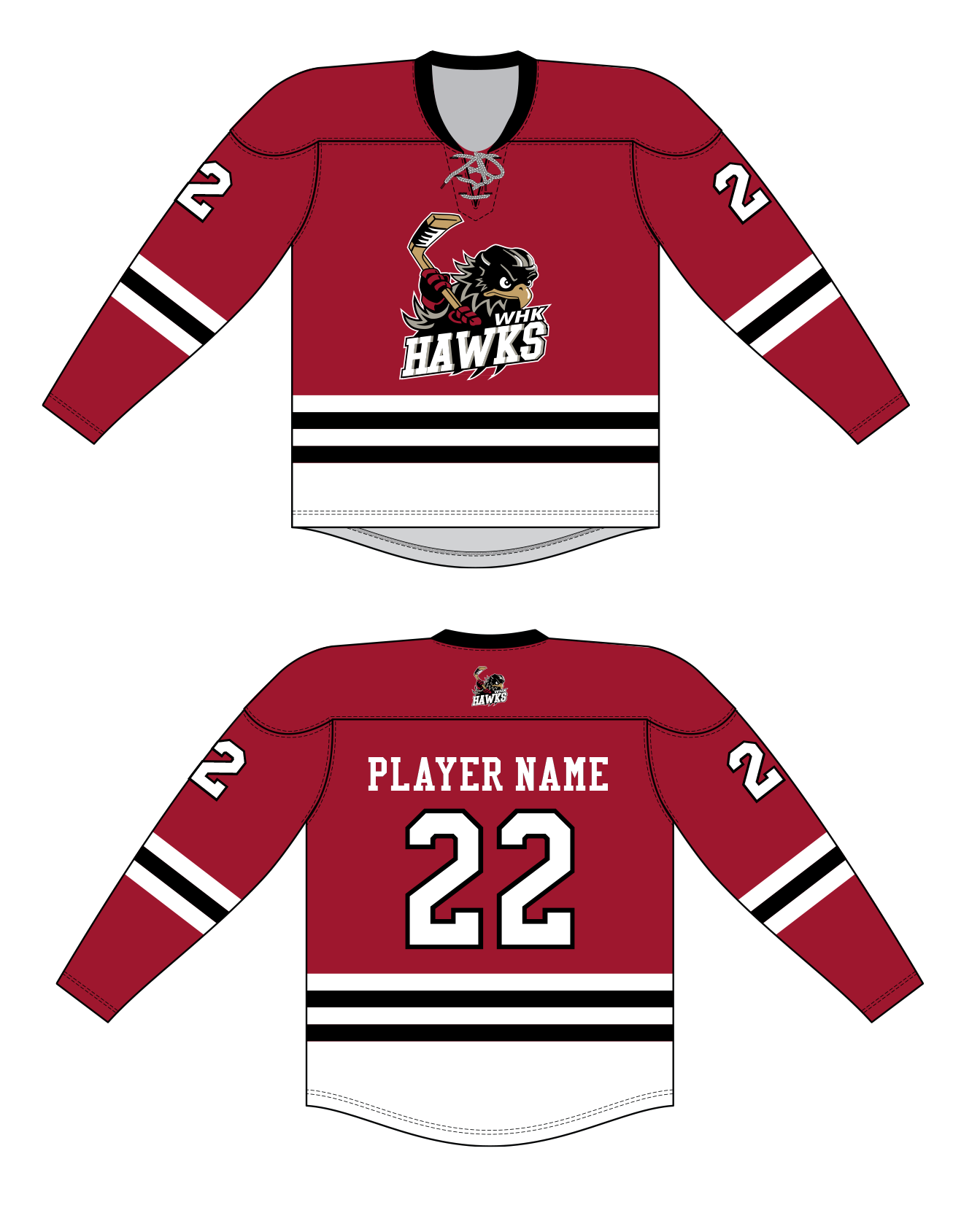 Hawks Team Jersey Set - Home and Away